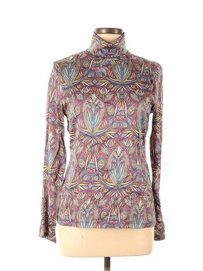 Sfizio Turtleneck Print Blouse